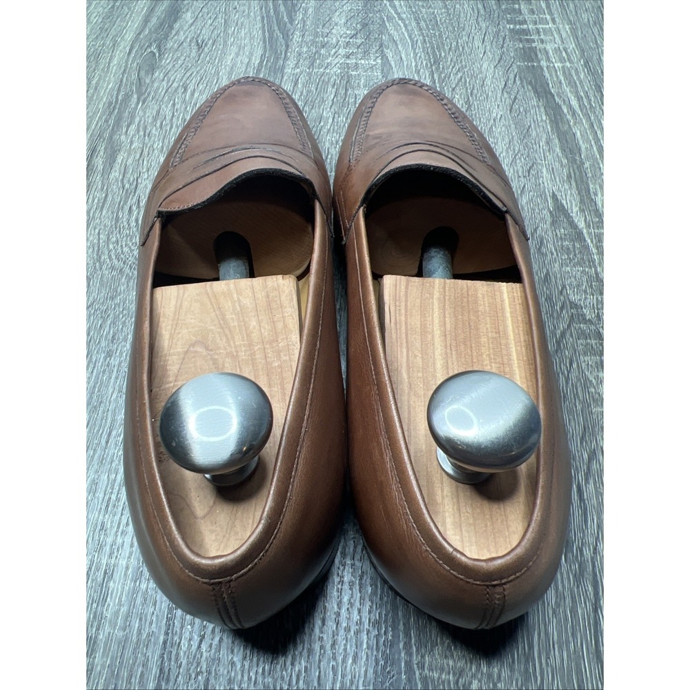 Edward Green Sloane Penny Loafers Brown Leather Slip On Shoes UK 9/9.5 US 10 D - Picture 15 of 16